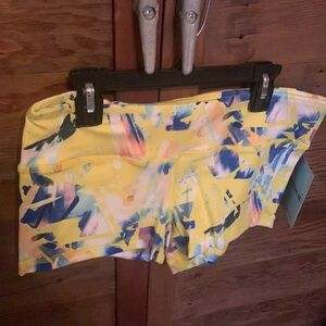 FLEO women's L athletic/gymnastics/tumbling  shorts BAM NWT